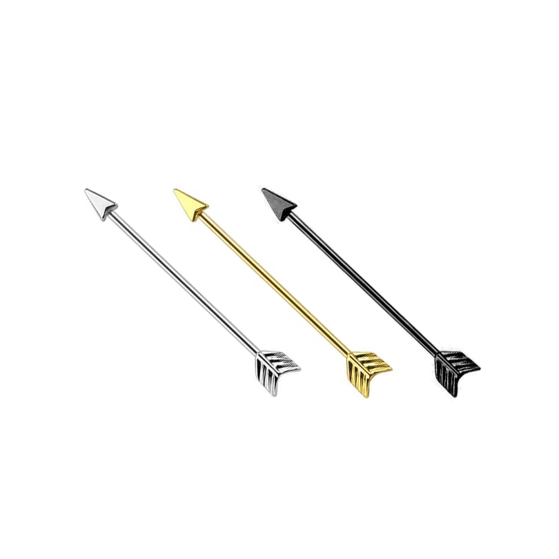Industrial Piercing in Form eines Pfeiles