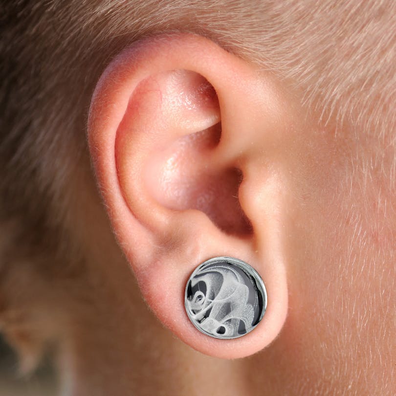 Plug en verre avec motif fumée