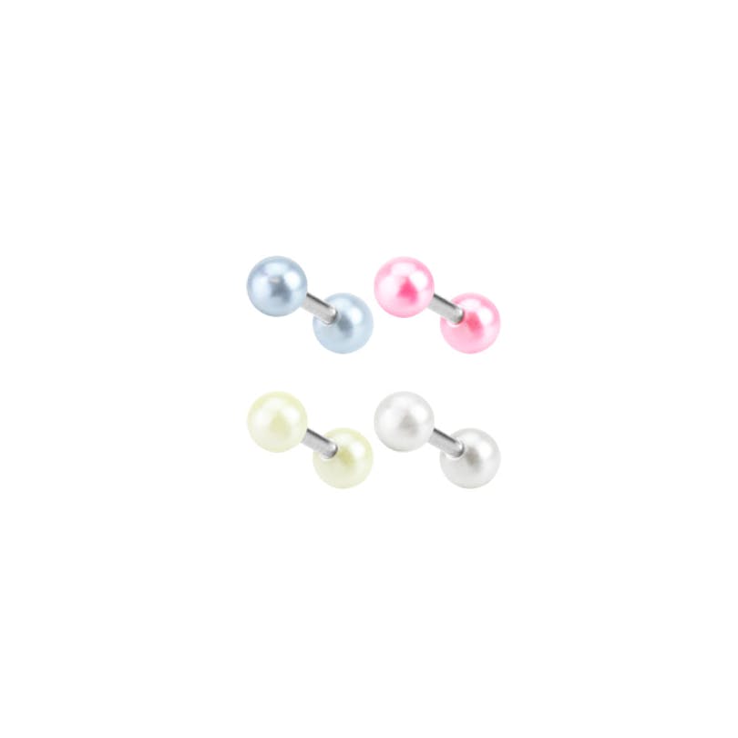 Joia para o tragus com pérolas