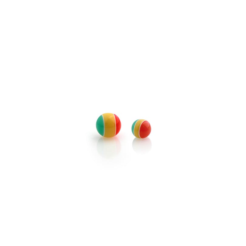Bola de piercing rastafari de acrílico