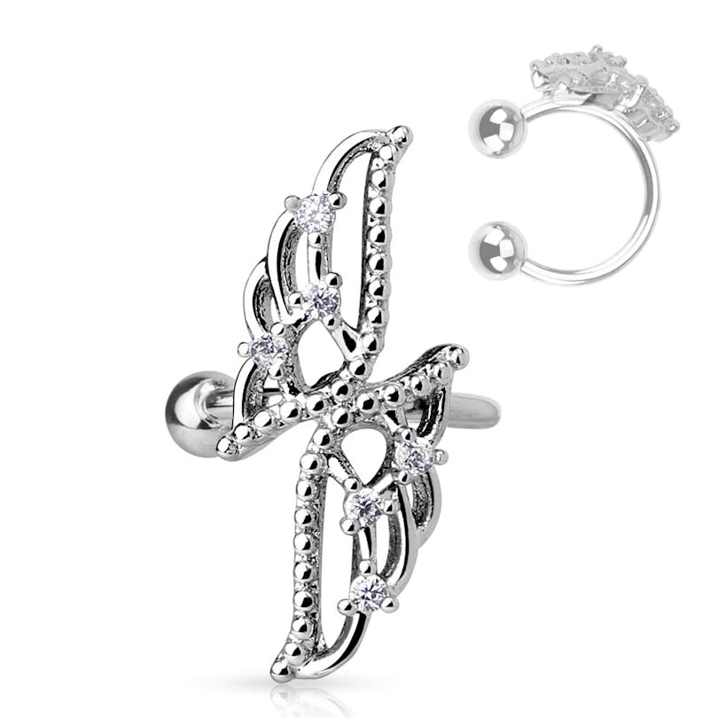 Manchette pour l'oreille avec ailes