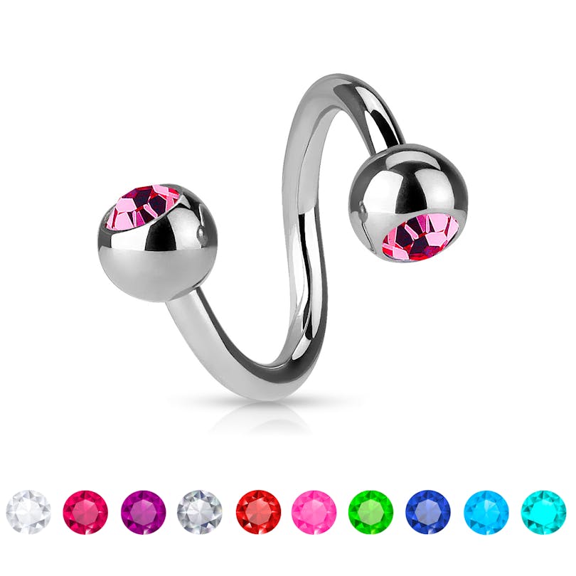 Twisterring mit Steinen