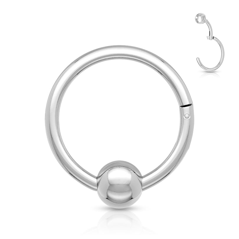 Argola com esfera e dobradiça