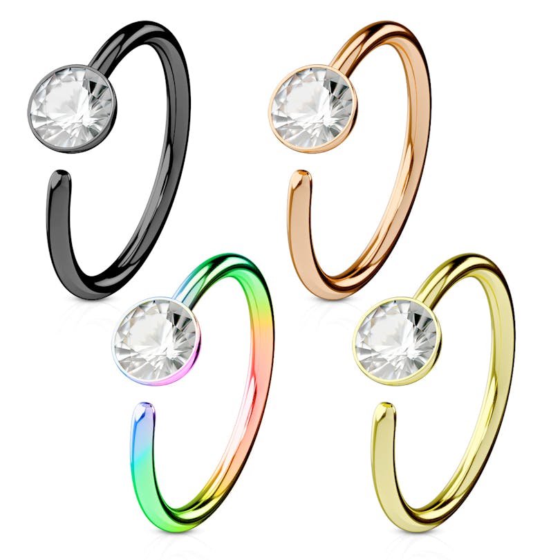 Ring met vaste steen
